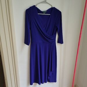 Ralph Lauren Deep Blue Long Sleeve Dress